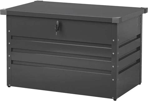 outdoor metal storage box with lock|lockable storage box.